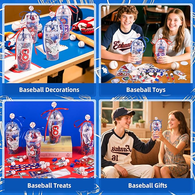 LiYiQ 247 Pcs Baseball Party Supplies Return Gifts - Image 5
