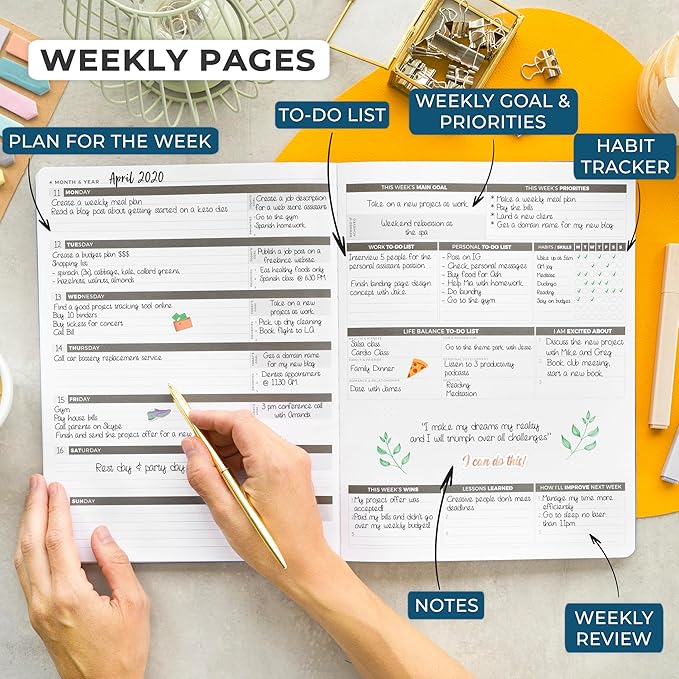 Clever Fox Planner PRO – Weekly & Monthly Life Planner to Increase Productivity - Image 3