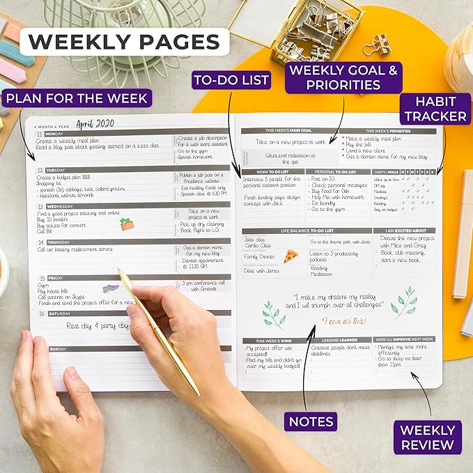 Clever Fox Planner PRO – Weekly & Monthly Life Planner to Increase Productivity - Image 3