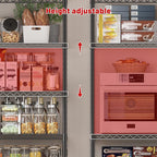 REIBII 45.5''W Storage Shelves Wire Shelving, 5 Tier Pantry Shelves - Image 6