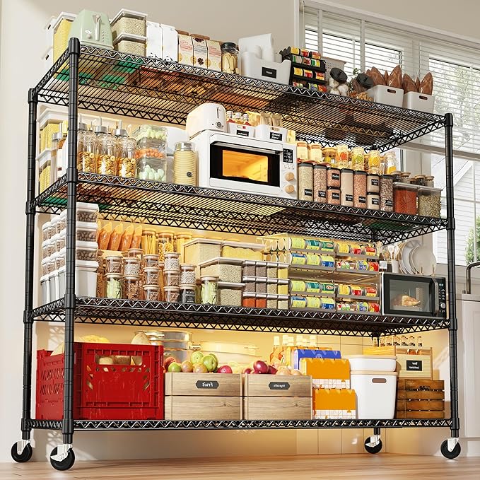 REIBII 60''W Storage Shelves 2399LBS Wire Shelving - Image 5