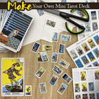 Joyppy Mini Tarot Stickers for Journaling – 1008 PCS Rider Waite Tarot Card Sticker Set,1.25" x 0.78", Waterproof Glossy Vinyl for Planner, Scrapbooking & DIY Crafts, Includes 4 Cheat Sheets