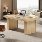 Tribesigns 63" Executive Desk, Modern Executive Office Desk - Image 4