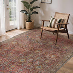 GENIMO 6x9 Area Rugs for Living Room, Machine Washable Non Slip Vintage Rugs by GENIMO