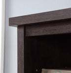Sauder Costa Large Hutch, Coffee Oak finish