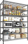 82.6H Metal Shelving Unit 7 Tier Storage Shelves Adjustable Wire Shelving Metal by Durayloly