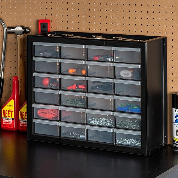IRIS USA Plastic Storage Drawers, Stackable Small Parts Organizer Cabinet - Image 2