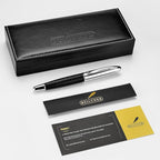 BEILUNER 318 Luxury Leather Pen, Hand-Stitched Premium Leather, Chrome-Plated - Image 8