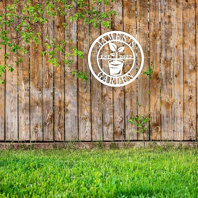ENFODREAM Personalized Metal Garden Sign, Family Last Name & Established Date - Image 3