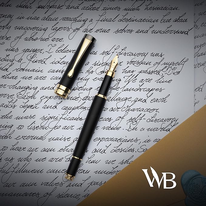 Wordsworth & Black Calligraphy Pen Gift Set, Includes Ink Bottle, 6 Ink - Image 5