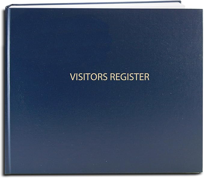 BookFactory Visitor Log Book Visitor Register Visitors Sign-in Book by BookFactory