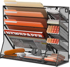 SUPEASY Wall File Organizer, 5-Tier office wall organizer by SUPEASY
