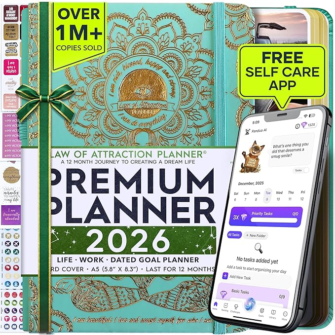 Law of Attraction Planner 2026 Deluxe by FreedomMastery