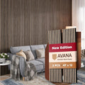 Avana Acoustic Wood Wall Panels – 47.2 X 12.6 Inch Walnut Acoustic Panels 2 PCs by AvanaHome