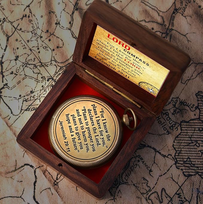 For I Know The Plans I Have For You, Jeremiah 29:11, Solid Brass Directional - Image 4