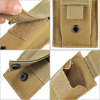 Tactical Single/Double Pistol Mag Pouch Outdoor Molle Open-Top Magazine Pouch - Image 5