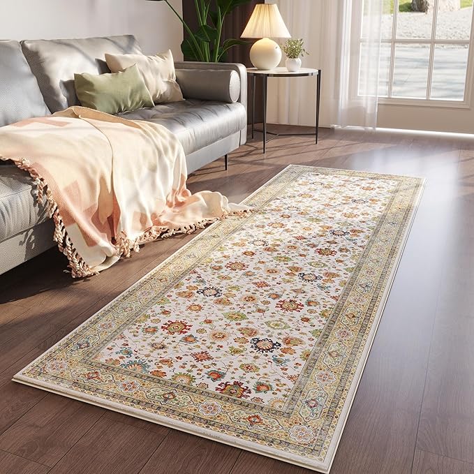 Rugcomf Runner Rug for Hallways Kitchen Rug Non Slip 2'6''x8' Washable Rugs - Image 7