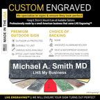 Personalized Name Plate with Choice of Mounting Holders - Image 2