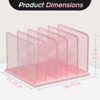 Kuntine.B Desk File Organizer Upright Mesh Desktop Organizer File Sorter Office - Image 2