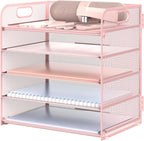 sinboun letter tray paper organizer 5-tier desk organizer, main product view