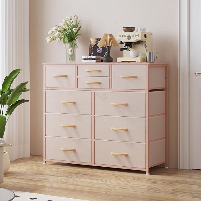 LUMTOK 10-Drawer Dresser, Fabric Storage Dressers Drawers - Image 2