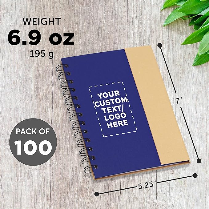 DISCOUNT PROMOS Custom Eco Friendly Spiral Notebooks - Image 5