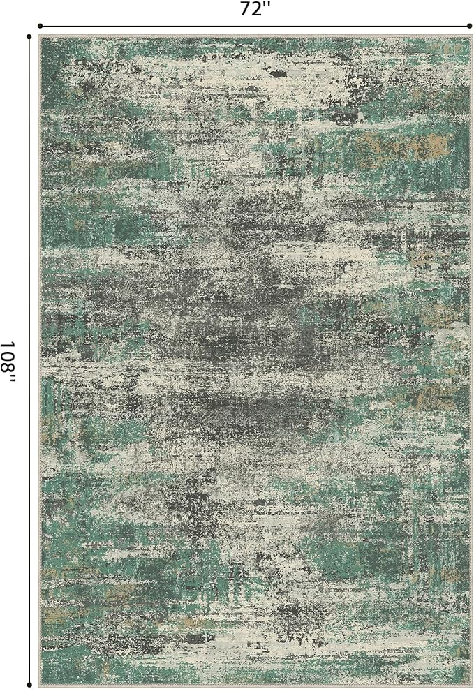 GENIMO Washable Rug-6x9 Area Rugs Lightweight Low Pile Carpet - Image 2