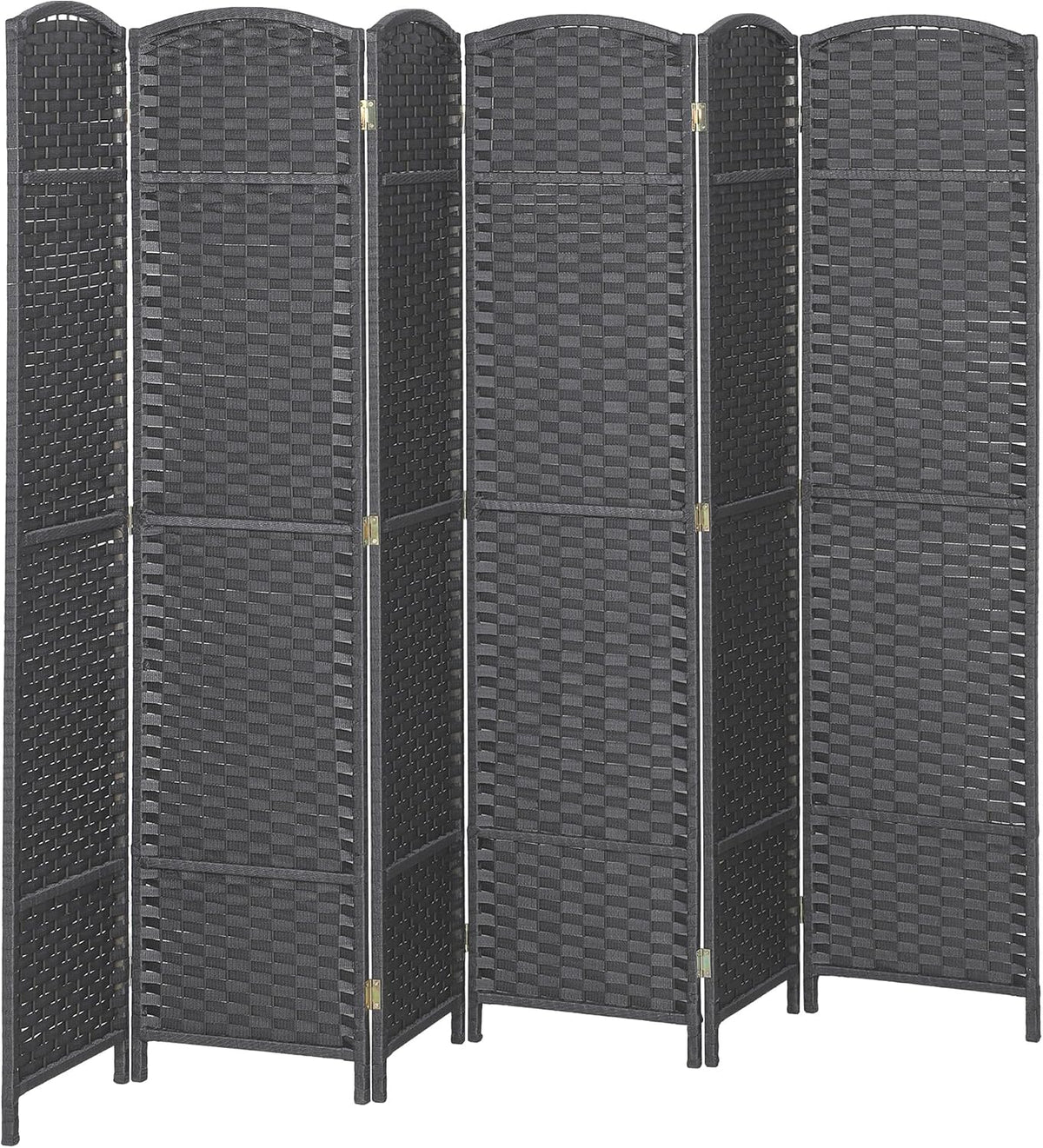 HOMCOM Room Divider, 6 Panel Folding Privacy Screen, 5.6' Tall Freestanding