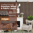 Avana Modern Acoustic Wood Wall Panels – 94.4 x 12.6 Inch Walnut Acoustic - Image 4