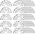 Nicunom 100 Pack Plastic Protractor 180 Degree Math Protractors Geometry by Nicunom