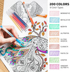 200 Colors Gel Pen Refills, Glitter Neon Gel Ink Pens Refills, Replace - Image 2