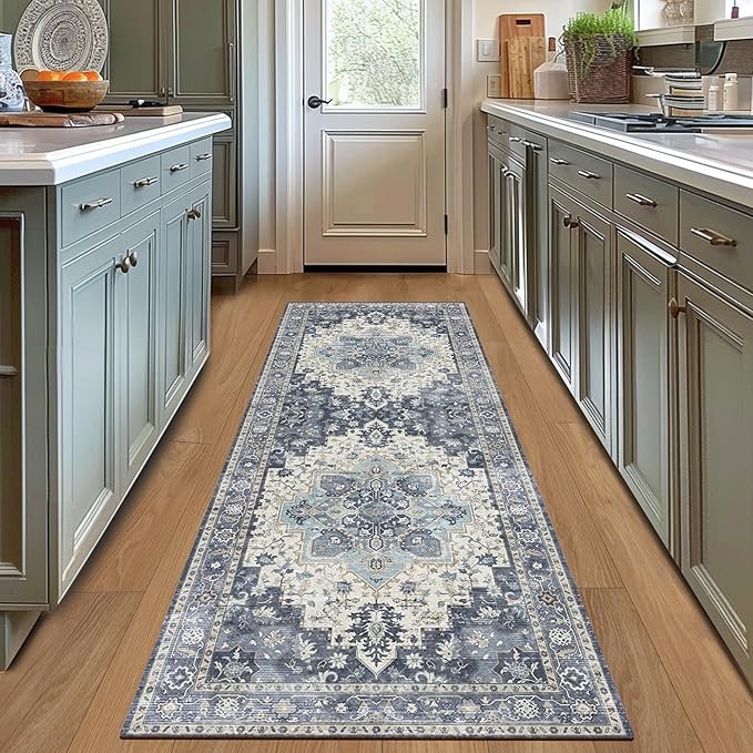 GENIMO 2x5 Runner Rugs for Hallway, Machine Washable Non Slip Vintage Rugs - Image 8