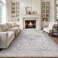 GENIMO 10x14 Area Rugs for Living Room, Machine Washable Non Slip Vintage Retro