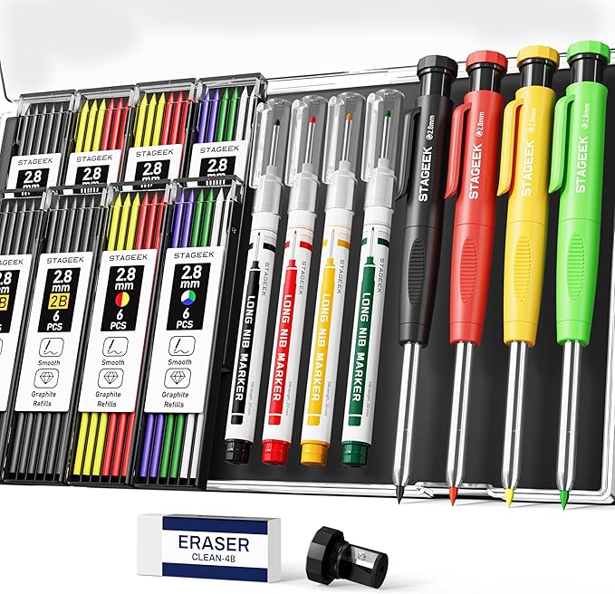 STAGEEK 4PCS Carpenter Pencils by STAGEEK