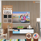 Avana Modern Acoustic Wood Wall Panels – 94.4 X 12.6 Inch White Oak Acoustic - Image 7