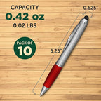 DISCOUNT PROMOS Stylus Ballpoint Pens Set of 10, Bulk Pack - Image 5