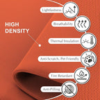 DECOLAB Standing Room Divider, Portable Privacy Wall Partition - Image 5