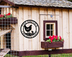 Personalized Metal Coop Sign, Custom Chicken Name Sign, Chicken Coop Decor - Image 3
