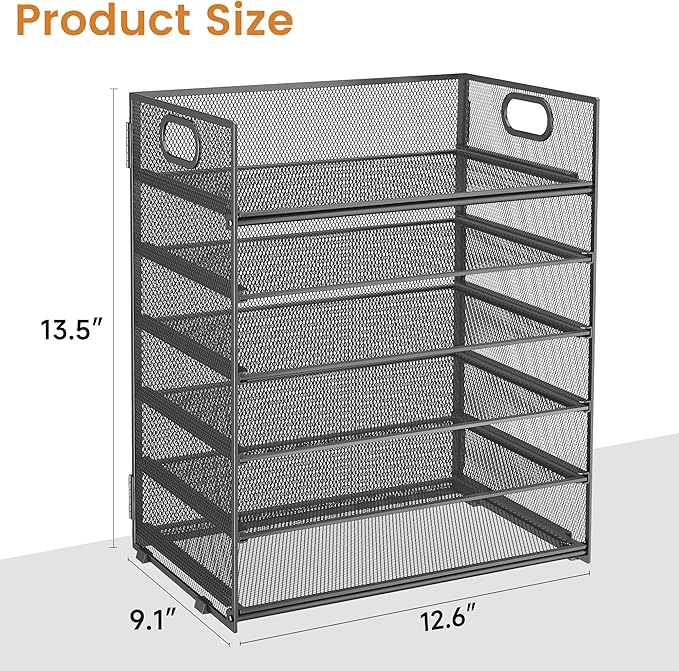 Subekyu 6 Tier Paper Organizer for Desk - Image 6