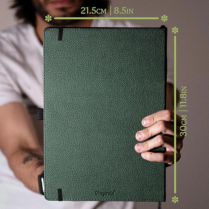 Dingbats* - Wildlife Dotted Extra Large A4 Notebook - PU Leather Hardcover - Image 6