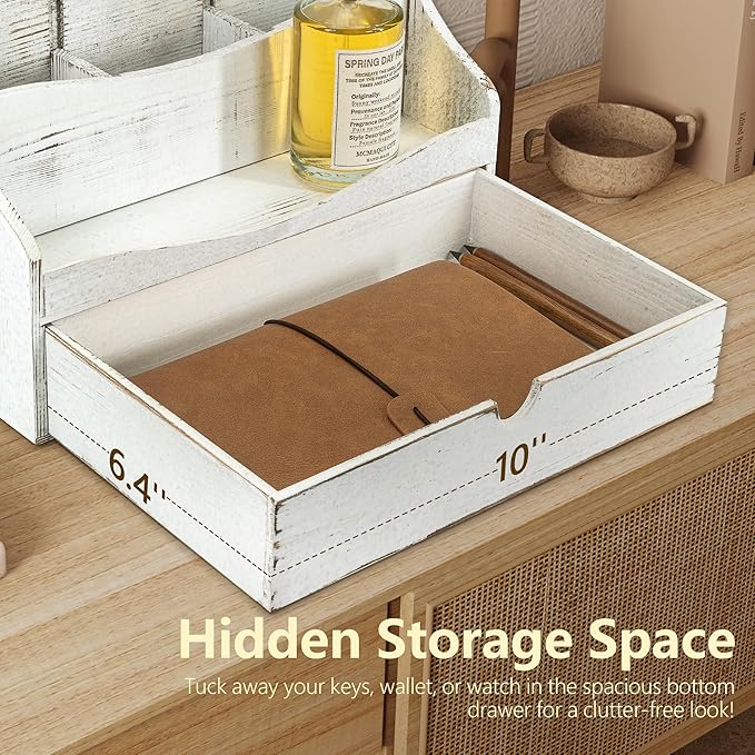Pine Wood Mail Organizer for Desk - Image 5