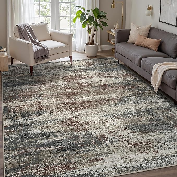 GENIMO Rugs for Bedroom-Washable 6x9 Area Rugs Lightweight Low Pile, Modern by GENIMO