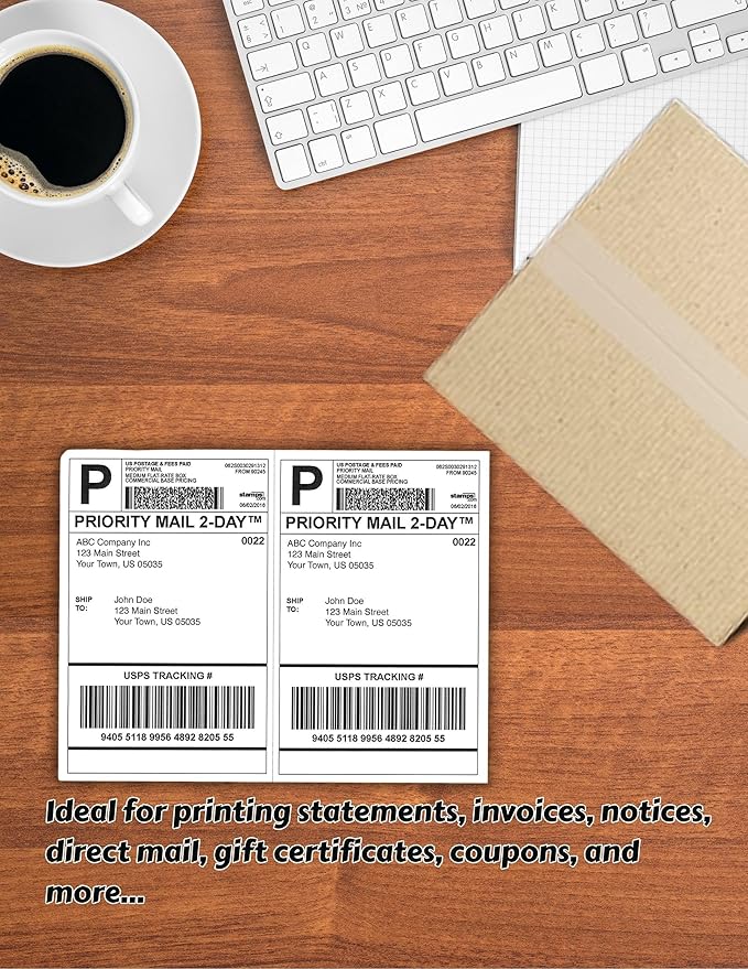Limited Papers 8.5x11 Perforated Paper, 20/50 Pound, 75 GSM, Variety of - Image 3