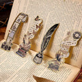 4pcs Vintage Bookmarks for Reading Women & Men, Unique Pretty Cute Metal Book by VYRANA
