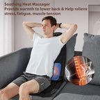 comrelax Back Massager with Heat, Massage Seat Cushion with 3D Lumbar Support - Image 2
