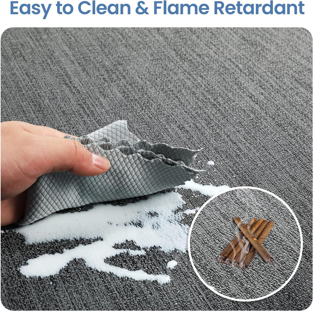 Chair Mat for Hardwood Floor, 36" x 48" Heavy Duty Office Chair Mat for Rolling Chairs, Anti Slip, Computer Chair Desk Mat, Floor Protector for Home Office, Graphite Texture