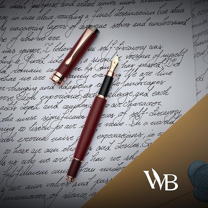 Wordsworth & Black Calligraphy Pen Gift Set, Includes Ink Bottle, 6 Ink - Image 5