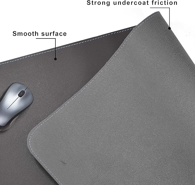 CENNBIE Desk Mat Pad Blotter Protector 47.2" x 19.6", PU Leather Desk Mat - Image 6