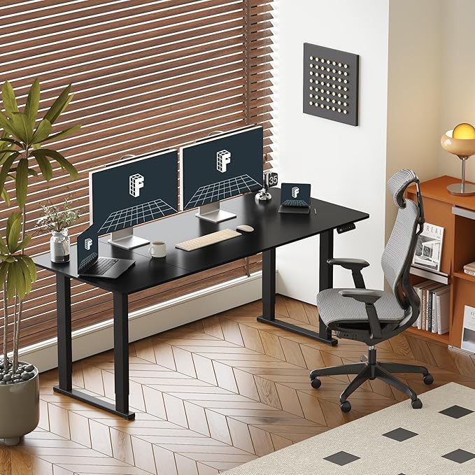 FLEXISPOT4 Legs Standing Desk 78 x 32 Inch Electric Adjustable Height Desk - Image 2