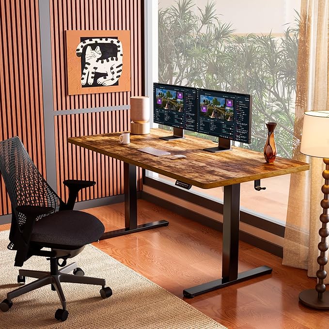 ErGear Height Adjustable Electric Standing Desk, 63 x 28 Inches Sit Stand up - Image 2